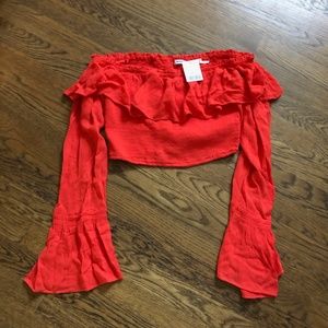 Long Sleeve Crop Top from Urban Outfitters (NWT)